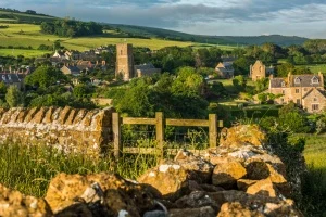Abbotsbury village from Chapel Hill