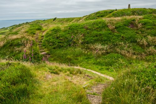 The eastern earthworks of Abbotsbury Castle