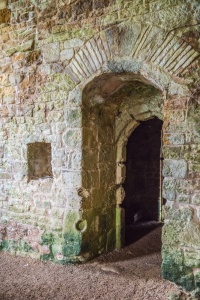 The chapel interior - north doorway arch