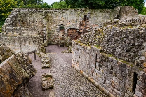 Ruined passageway in the castle