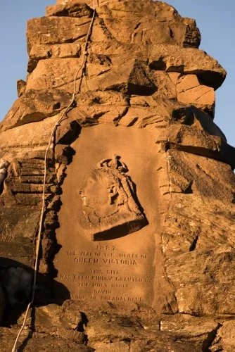 Relief carving depicting Queen Victoria