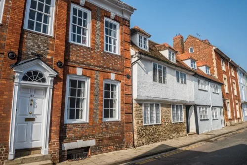 A quiet street scene