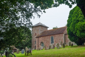 The churchyard setting