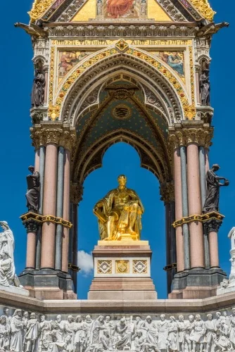 Prince Albert's gilded statue