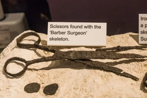 Medieval scissors found with the 'Barber Surgeon'