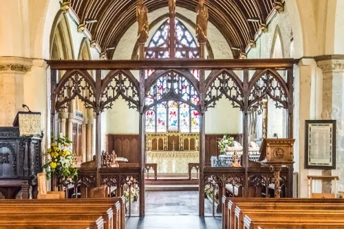 The 14th-century screen