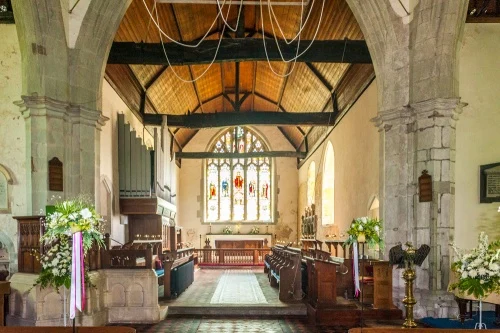 Looking from the crossing into the chancel