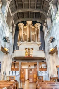 The west end of the church and organ gallery
