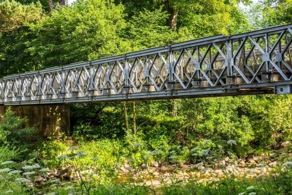 A footbridge over the River Allen
