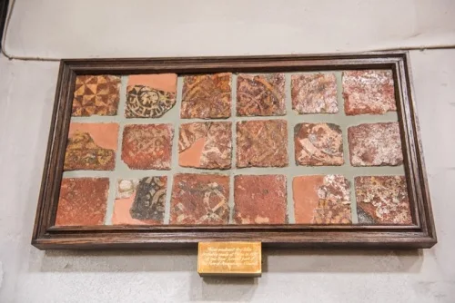 14th-century floor tiles