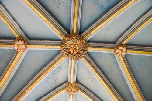 15th-century bosses in the south porch