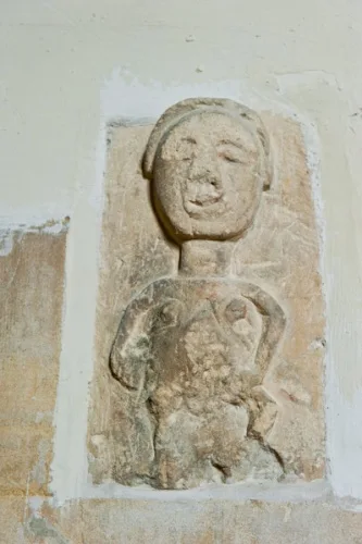The sheela-na-gig carving