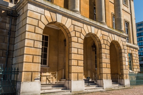 The house entrance