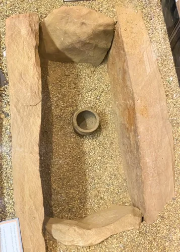 A Bronze Age cist grave, c. 1,500 BC