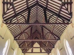 The queen-post nave roof