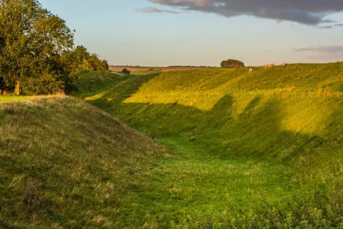 The Henge ditch and bank