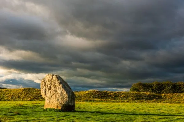 A standing stone inside Avebury Henge