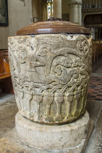 The early Norman font