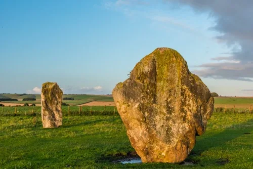 A 'male' and 'female' stone