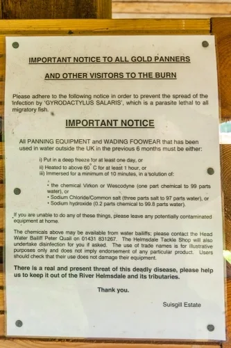 Gold panning regulations for prospectors