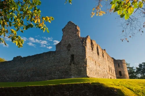 South west corner and earthworks