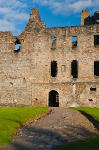 Path to the main entrance