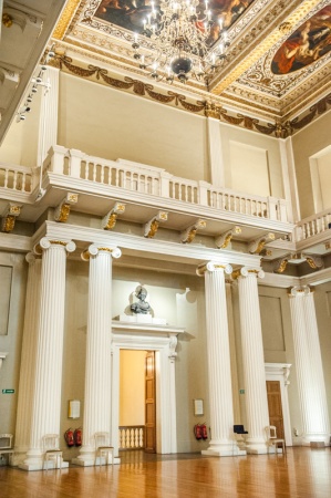 The hall entrance