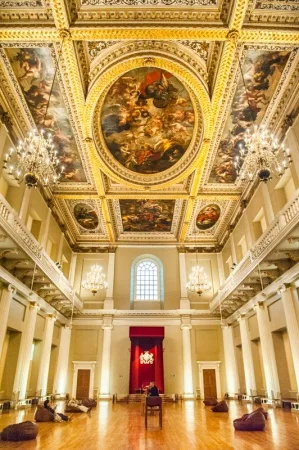 The ornately decorated hall