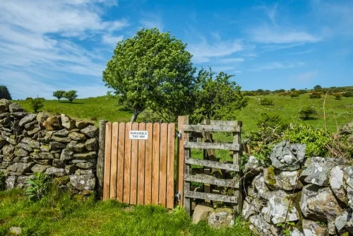 Go through the signposted gate