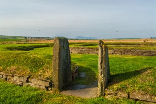 Entrance to the largest hut