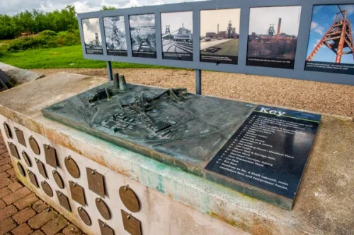 The scale model of the Barony Colliery