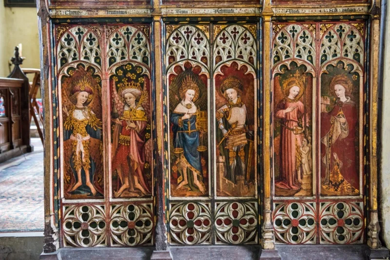 The superb 15th century screen