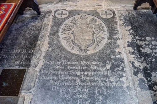 Thomas Overbury grave slab