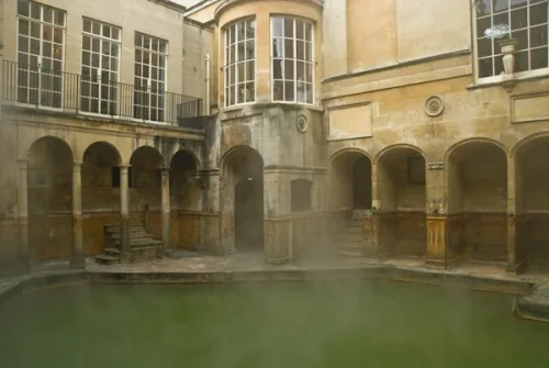 The Roman Baths in historic Bath