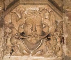The Green Man carving