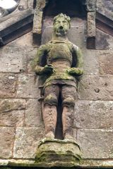 Henry IV statue outside the church