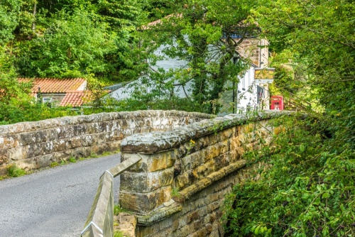 The pretty bridge across Eller Beck