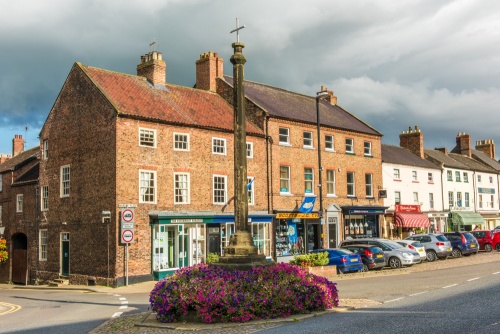 The 14th century market cross in Bedale