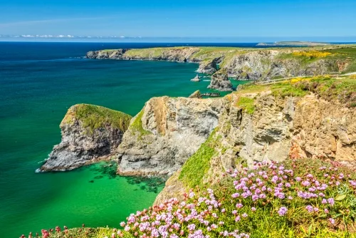 Approaching the Steps from the coast path