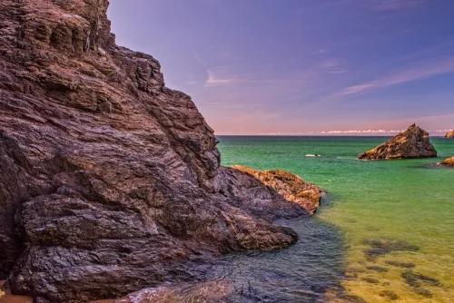 The view from the beach