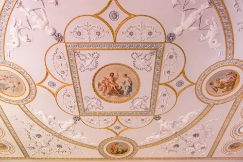 An elegant neo-classical ceiling