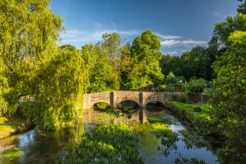 A picturesque bridge over the River Coln