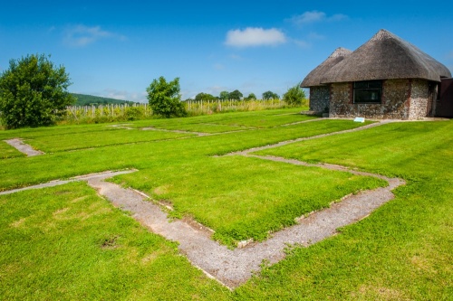 Roman villa foundations