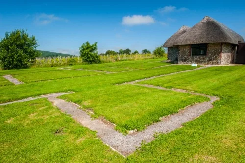 Roman villa foundations