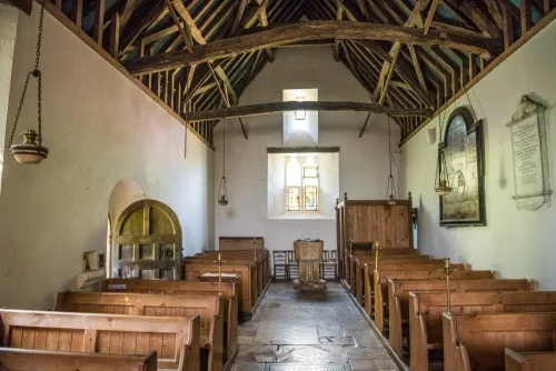 Looking west down the nave