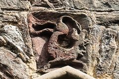 Carved dragon, west wall