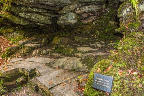 Robert Burns' Cave in the Birks of Aberfeldy