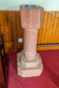The red sandstone font
