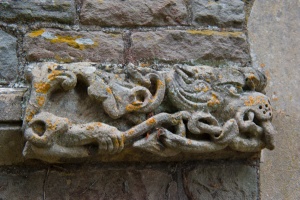 Norman carving of a beast