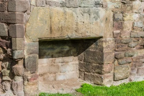 The abbey fireplace